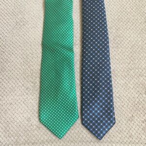 Izod Green and Blue Silk Ties